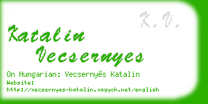 katalin vecsernyes business card